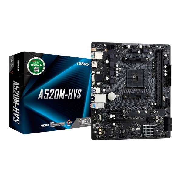 [ASRock] A520M-HVS 대원씨티에스 (AMD A520/M-ATX)