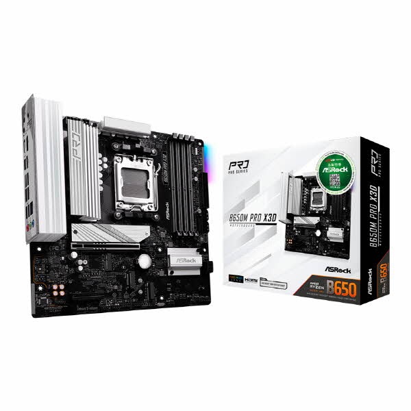 [ASRock] B650M Pro X3D 대원씨티에스 (AMD B650/M-ATX) ▶ 할인쿠폰 ◀