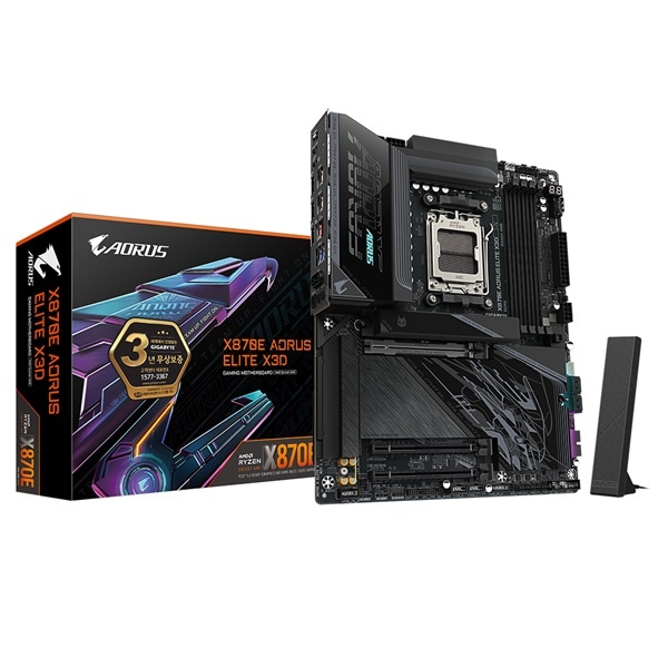 [GIGABYTE] X870E AORUS ELITE X3D 제이씨현 (AMD X870E/ATX)