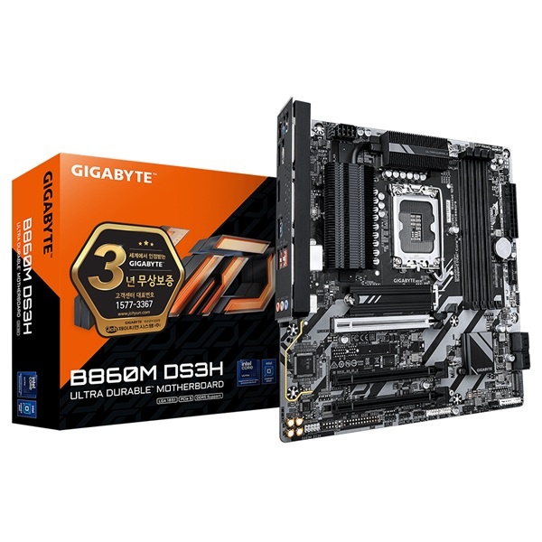 [GIGABYTE] B860M DS3H Rev2.0 제이씨현 (인텔B860/M-ATX)