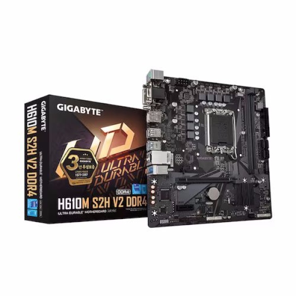 [GIGABYTE] H610M S2H V2 D4 듀러블에디션 제이씨현 (인텔H610/M-ATX)