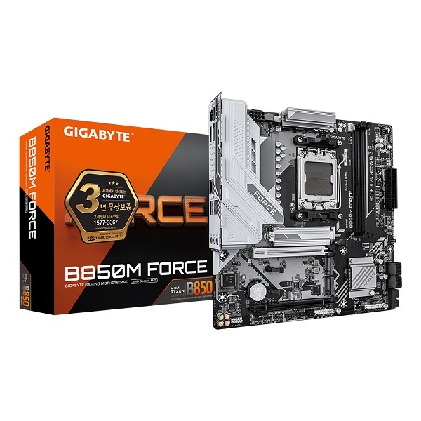 [GIGABYTE] B850M FORCE 제이씨현 (AMD B850/M-ATX)