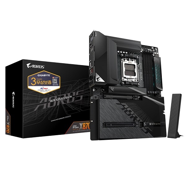 [GIGABYTE] X870 AORUS STEALTH 피씨디렉트 (AMD X870/ATX)