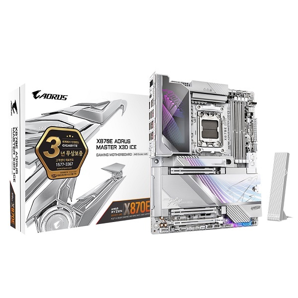 [GIGABYTE] X870E AORUS MASTER X3D ICE 제이씨현 (AMD X870E/ATX)