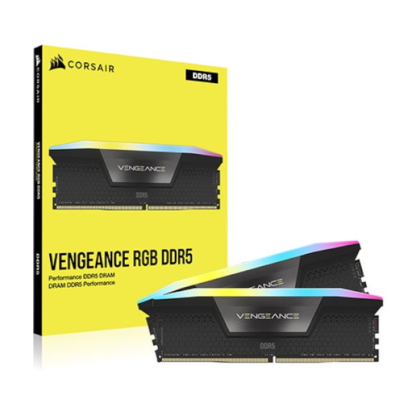 [CORSAIR] DDR5 PC5-51200 CL32 VENGEANCE RGB BLACK [64GB (32GB*2)] (6400)