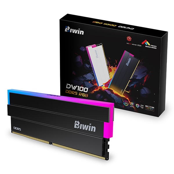 [Biwin] DDR5 PC5-48000 CL28 DW100 RGB 블랙 코잇 [48GB (24GB*2)] (6000)