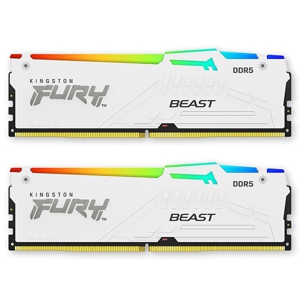 [Kingston] FURY DDR5 PC5-48000 CL30 Beast RGB 화이트 코잇 [64GB (32GB*2)] (6000)