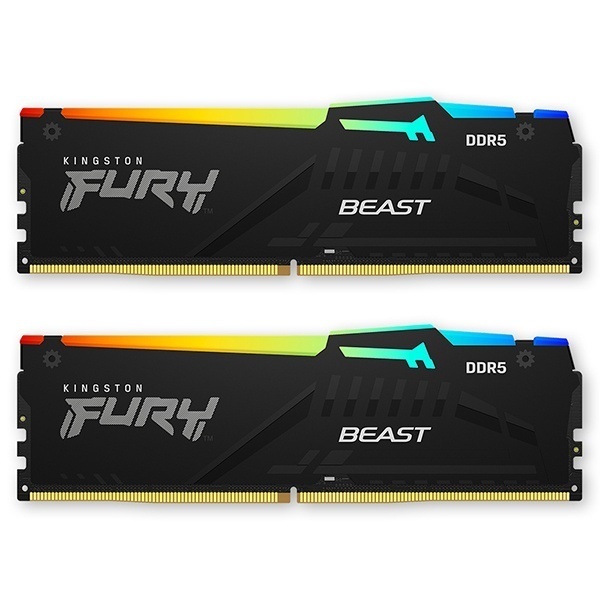 [Kingston] FURY DDR5 PC5-48000 CL30 Beast RGB 블랙 코잇 [64GB (32GB*2)] (6000)