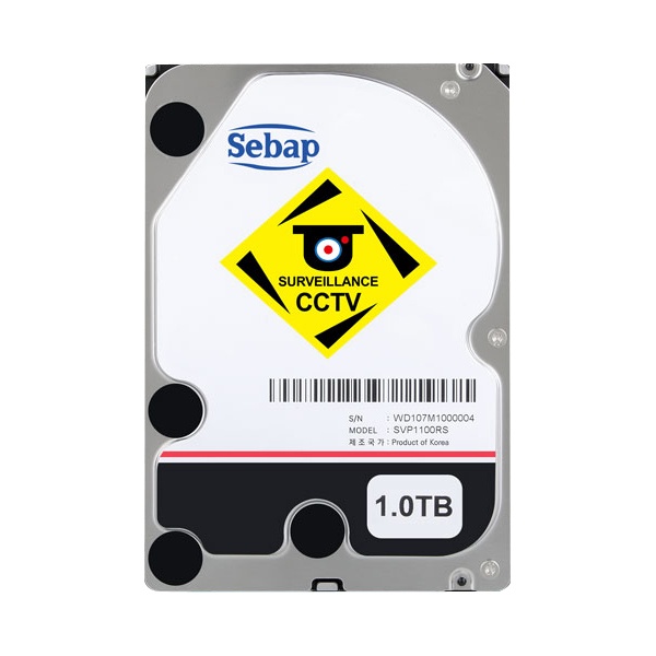 [SEBAP] BUSCAR CCTV HDD 1TB SVP1100RS|(3.5HDD/ SATA3/ 5400rpm/ 64MB/ PMR/ 리퍼비시) [단일]