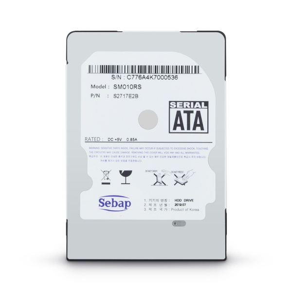 [SEBAP] SEBAP Brillante 1TB SM010RS 노트북용 (2.5HDD/ SATA3/ 5400rpm/ 128MB/ SMR/ 7mm/ 리퍼비시)