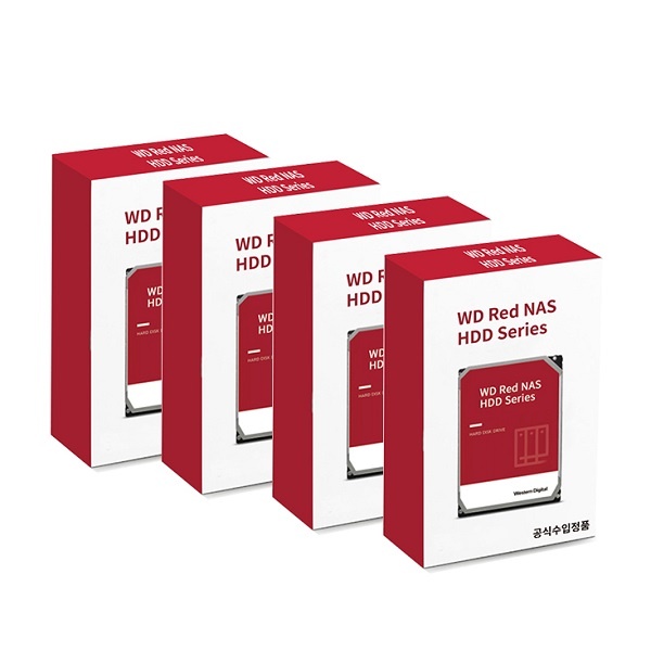 [Western Digital] RED PLUS HDD 10TB WD101EFBX 패키지|(3.5HDD/ SATA3/ 7200rpm/ 256MB/ CMR) [4PACK]