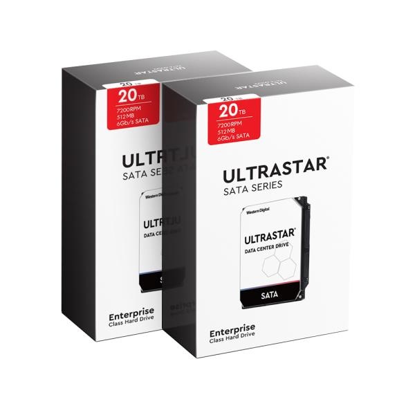 [Western Digital] Ultrastar HDD 20TB DC HC560 WUH722020BLE6L4|(SATA3/ 7200rpm/ 512MB/ 3년) [2PACK]