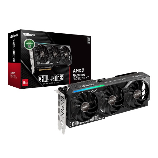[ASRock] 라데온 RX 9070 XT CHALLENGER D6 16GB 대원씨티에스