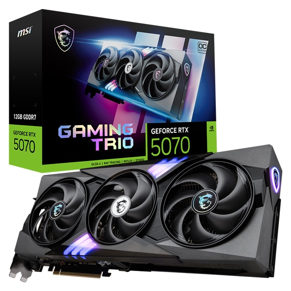 [MSI] 지포스 RTX 5070 게이밍 트리오 OC D7 12GB 트라이프로져4