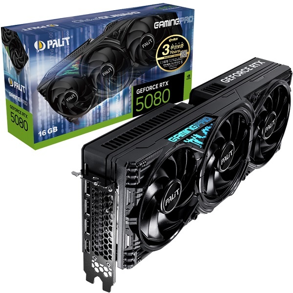 [PALIT] 지포스 RTX 5080 GAMINGPRO D7 16GB 이엠텍