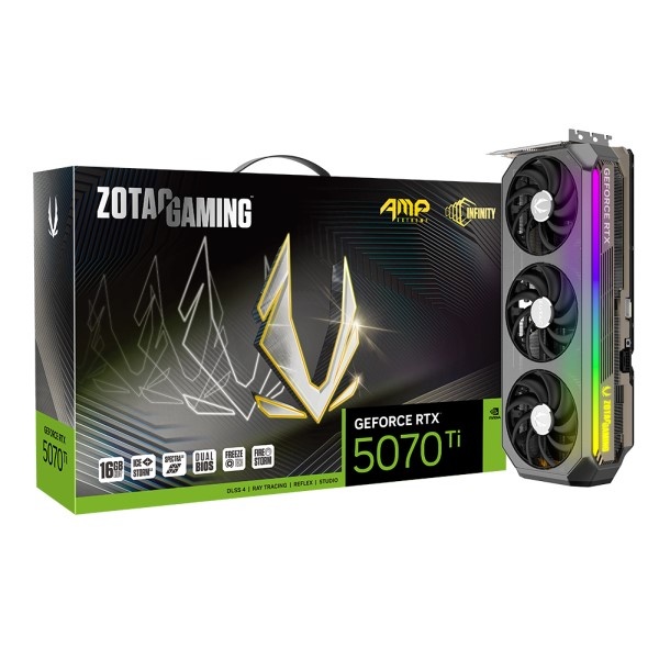 [ZOTAC] GAMING 지포스 RTX 5070 Ti AMP Extreme Infinity D7 16GB