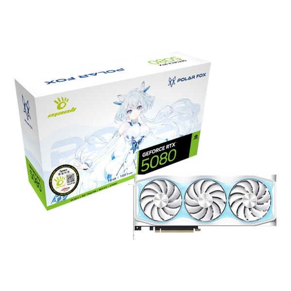 [MANLI] 지포스 RTX 5080 Polar Fox OC D7 16GB V2 대원씨티에스