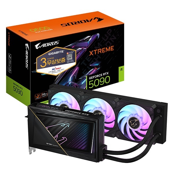 [GIGABYTE] AORUS 지포스 RTX 5090 XTREME 워터포스 D7 32GB 피씨디렉트
