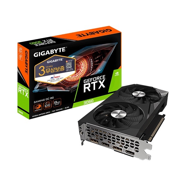[GIGABYTE] 지포스 RTX 3060 GAMING OC V2 D6 8GB 피씨디렉트