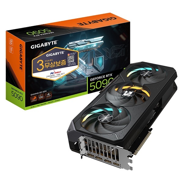 [GIGABYTE] 지포스 RTX 5090 WINDFORCE OC D7 32GB 피씨디렉트