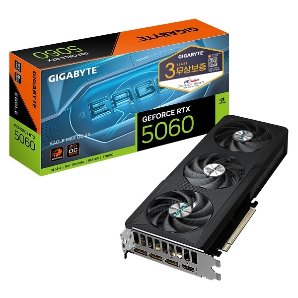 [GIGABYTE] 지포스 RTX 5060 EAGLE MAX OC D7 8GB 피씨디렉트