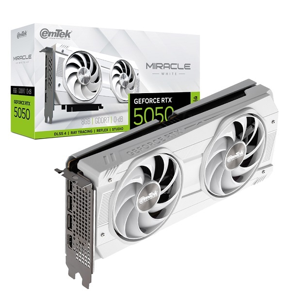 [emTek] 지포스 RTX 5050 MIRACLE WHITE D6 8GB