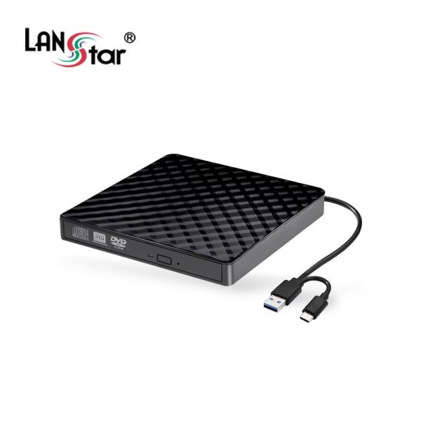 [LANStar] 랜스타 USB 3.0 A/C타입 외장 ODD DVD-RW [LS-EXODD-N]