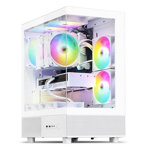 [darkFlash] DB330X RGB 강화유리 [미들타워] [화이트]