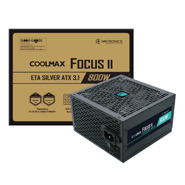 [마이크로닉스] COOLMAX FOCUS II ETA SILVER ATX3.1 [800W]
