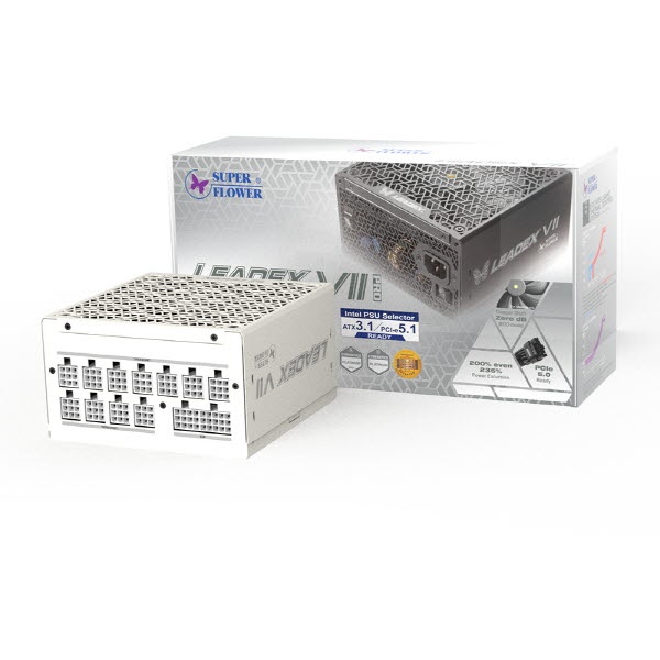 [SuperFlower] SF-1000F14XP LEADEX VII PRO PLATINUM WHITE ATX3.1 (PCIE5)(ATX/1000W)
