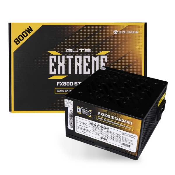 [몬스타기어] 몬스타 가츠 ExtremeX 80PLUS STANDARD ATX FX800 [800W] [블랙]