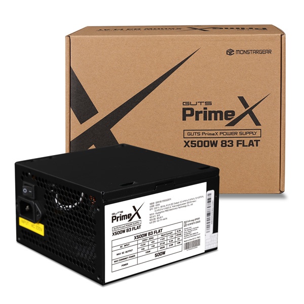 [몬스타기어] 몬스타 가츠 PrimeX 83 FLAT ATX X500W [블랙] ★단독 특가★