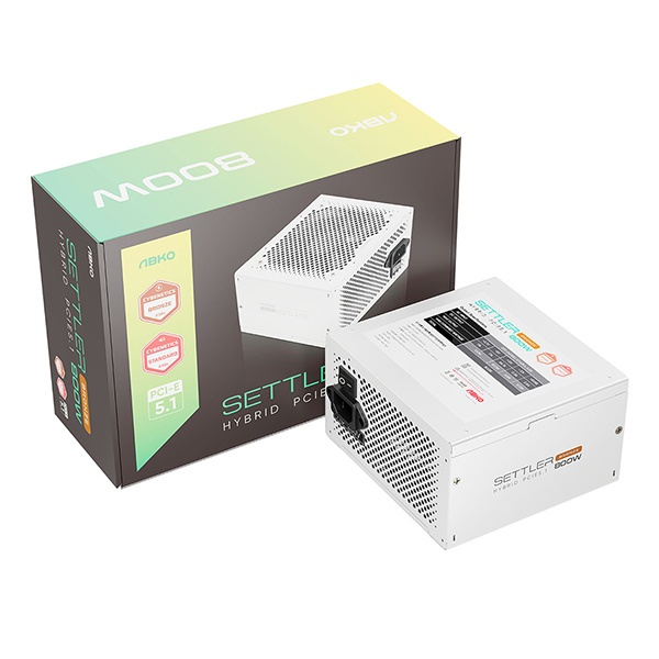 [ABKO] SETTLER 하이브리드 PCIE5.1 STH-800B ETA BRONZE ATX [800W] [화이트] ★단독 특가★
