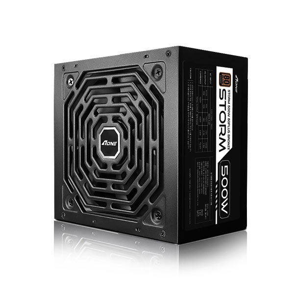 [AONE] STORM 80PLUS BRONZE ATX 블랙 [500W] 벌크