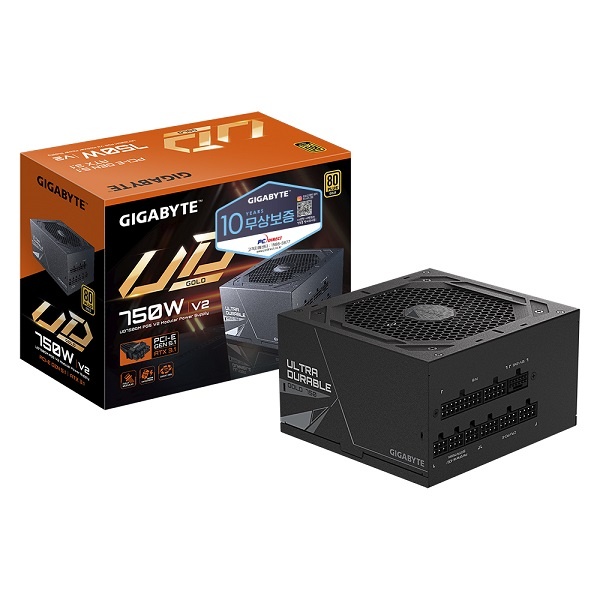 [GIGABYTE] UD750GM PG5 V2 80PLUS GOLD 풀모듈러 ATX3.1 피씨디렉트 [750W] [블랙]