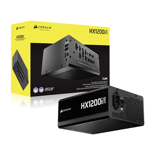 [CORSAIR] HXi SHIFT Series 80PLUS PLATINUM 풀모듈러 ATX3.1 HX1200i [1200W] [블랙]