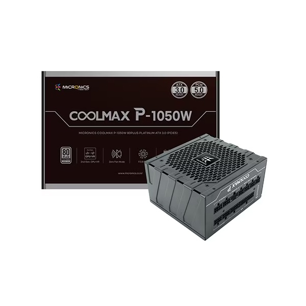 [마이크로닉스] COOLMAX P 80PLUS PLATINUM ATX 3.1 (PCIE5) [1050W]