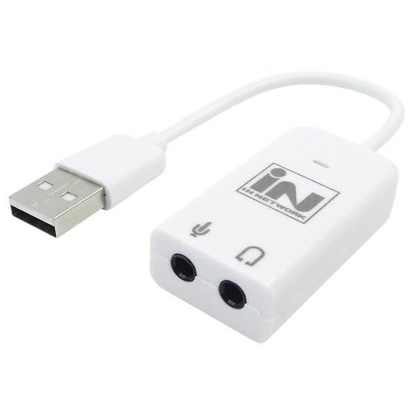 [인네트워크] IN-U71CW (외장형/USB2.0/가상7.1ch) [화이트]
